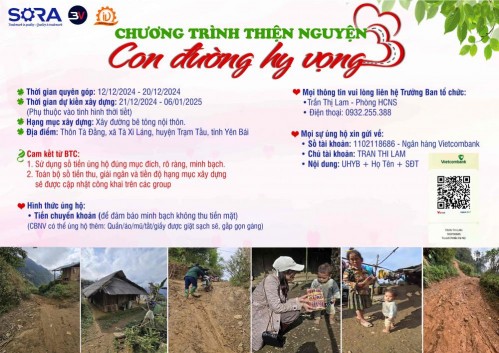 THƯ NGỎ CHƯƠNG TRÌNH THIỆN NGUYỆN NĂM 2024